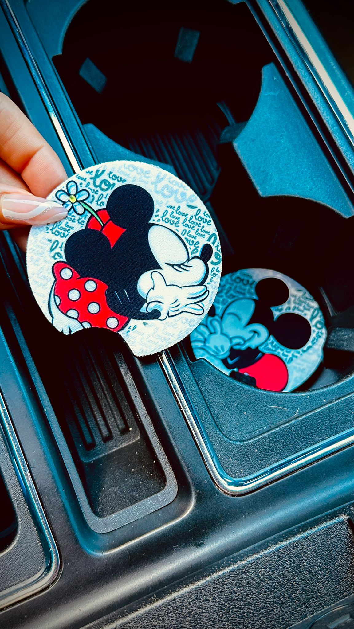 Mickey & Minnie Mouse. Car Coaster