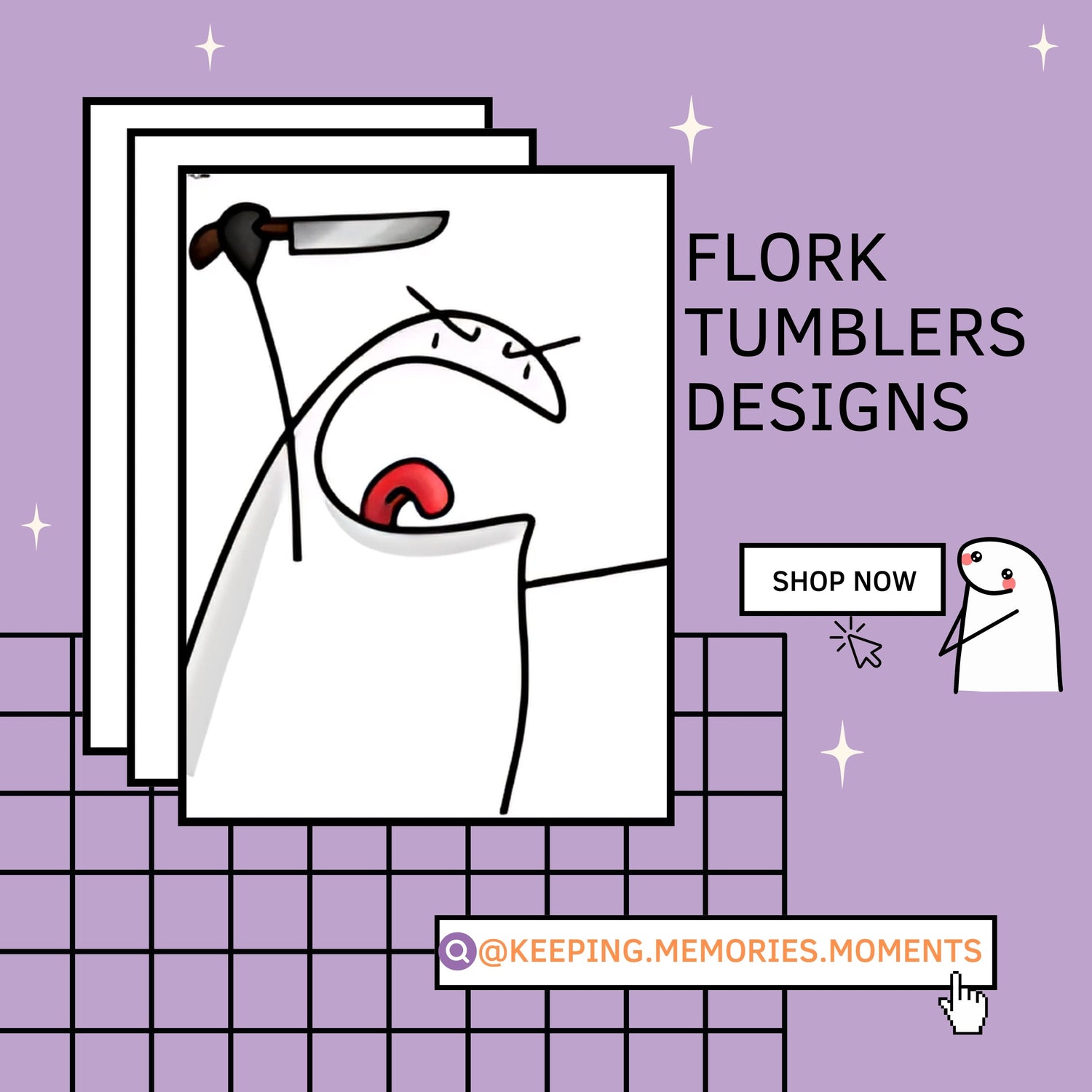 FLORK Skinny Tumblers 20oz