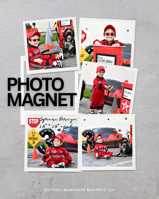 12-Pack Photo Magnets 2”x2” inc.