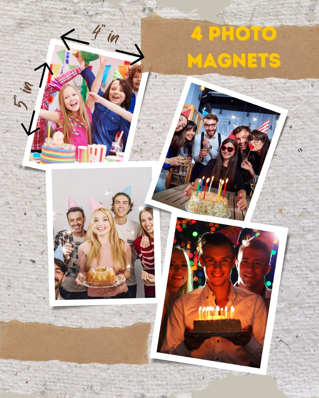 4-Pack Photo Magnets