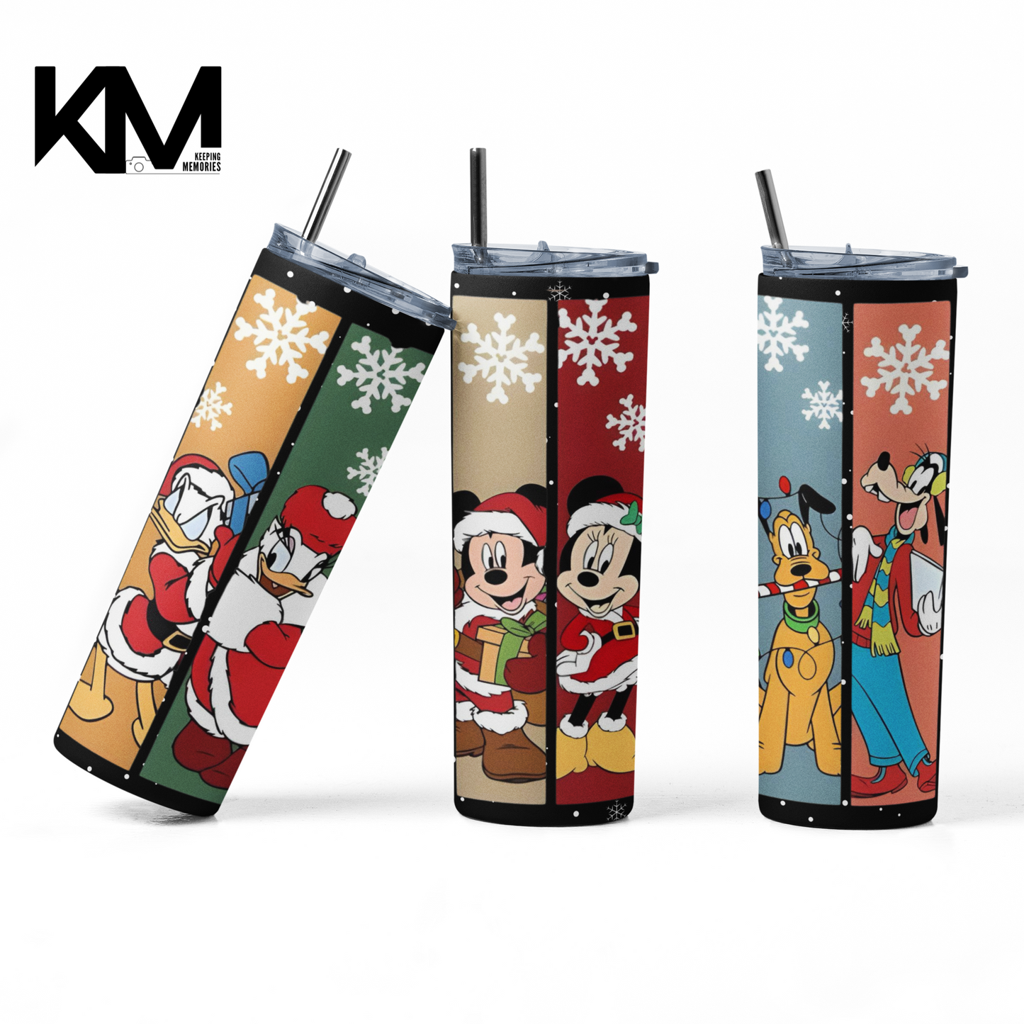 Mickey Mouse Christmas Crew Skinny Tumbler 20oz