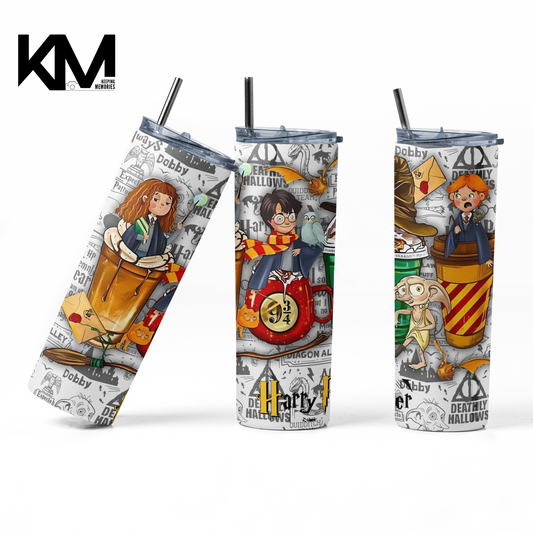 Harry Potter bck Skinny Tumbler 20oz