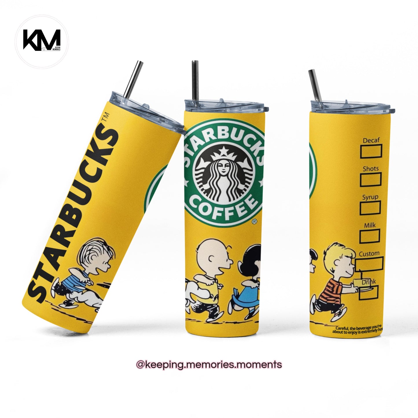 Charlie Brown 20oz. Skinny Tumbler