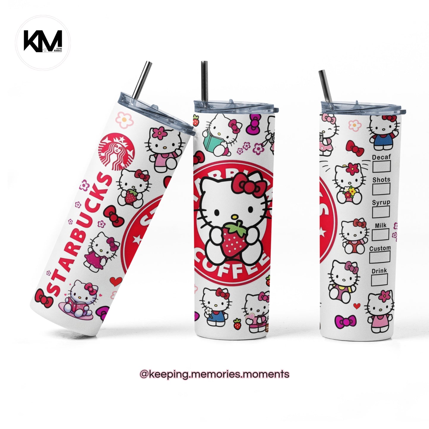 Hello Kitty Starbucks 20oz. Skinny Tumbler