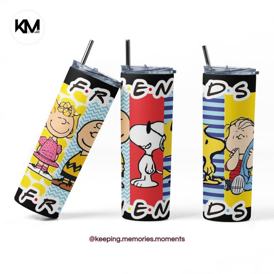 Charlie Brown Friends Skinny Tumbler 20oz