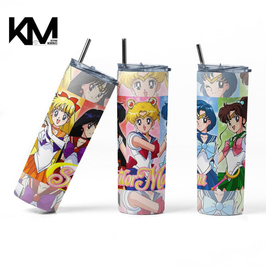 Sailor Moon. 20oz. Skinny Tumbler