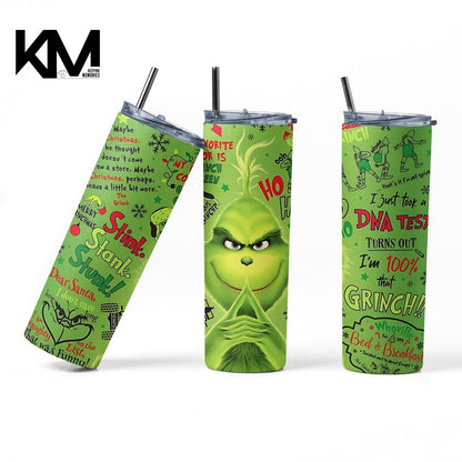 The Grinch .20oz. Skinny Tumbler