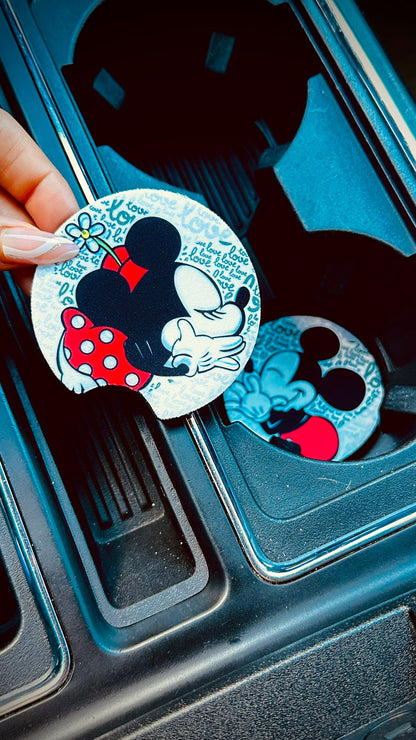 Mickey & Minnie Mouse. Car Coaster