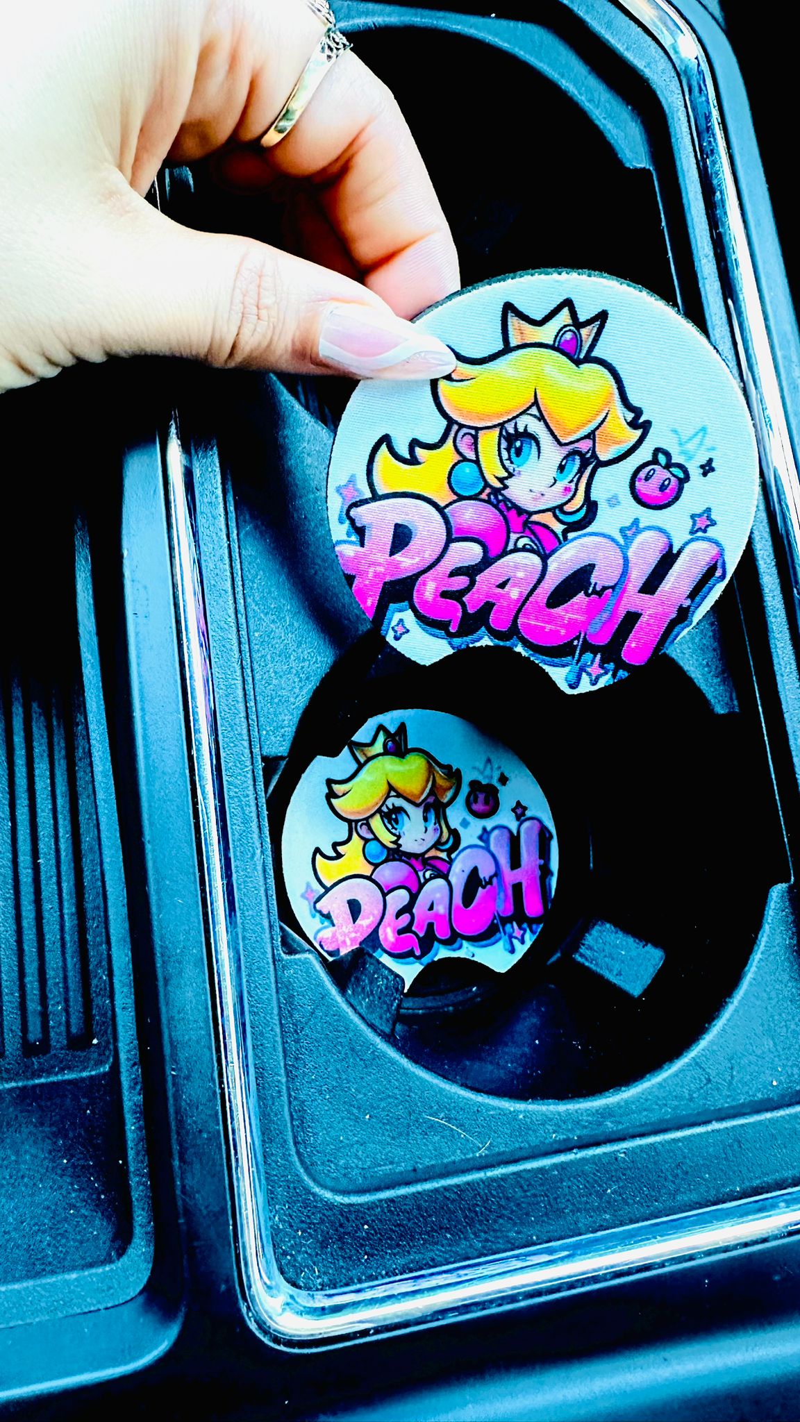 Princess Peach. Car Coaster