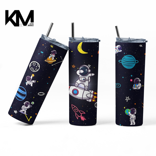 Astronaute Space Skinny Tumbler 20oz